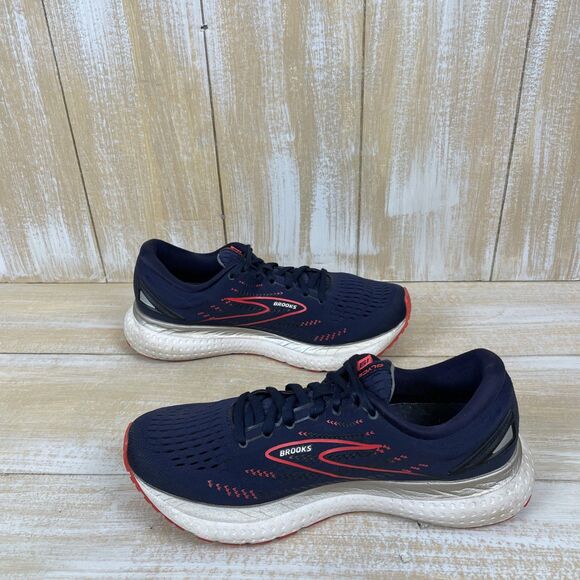 Brooks Glycerin 19 Women's Running Shoes US 9 Navy & Coral Low Top 1203431B472 - Picture 7 of 12